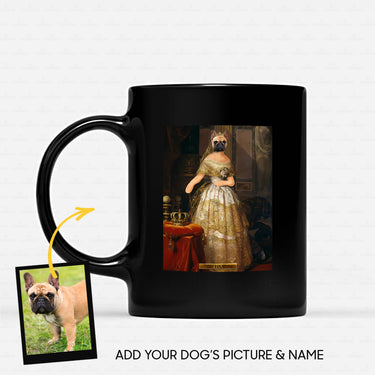 Personalized Dog Gift Idea - Royal Dog's Portrait 63 For Dog Lovers - Black Mug